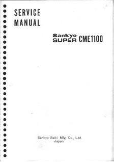 Sankyo CME 1100 manual. Camera Instructions.